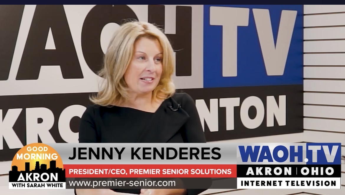 Jenny Kenderes, President and CEO of Premier Senior Solutions, in a WAOH.TV interview on Good Morning Akron